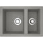 Rocklite Weston 1.5 Bowl Inset Kitchen Sink - Grey