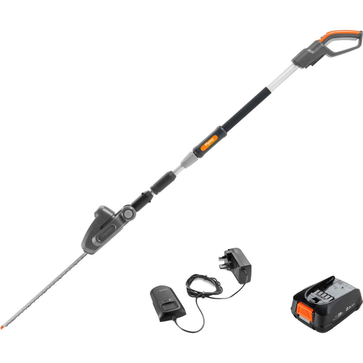 Flymo 18V UltraCut Reach 420 KIT 2.5 Hedge Trimmer - Grey