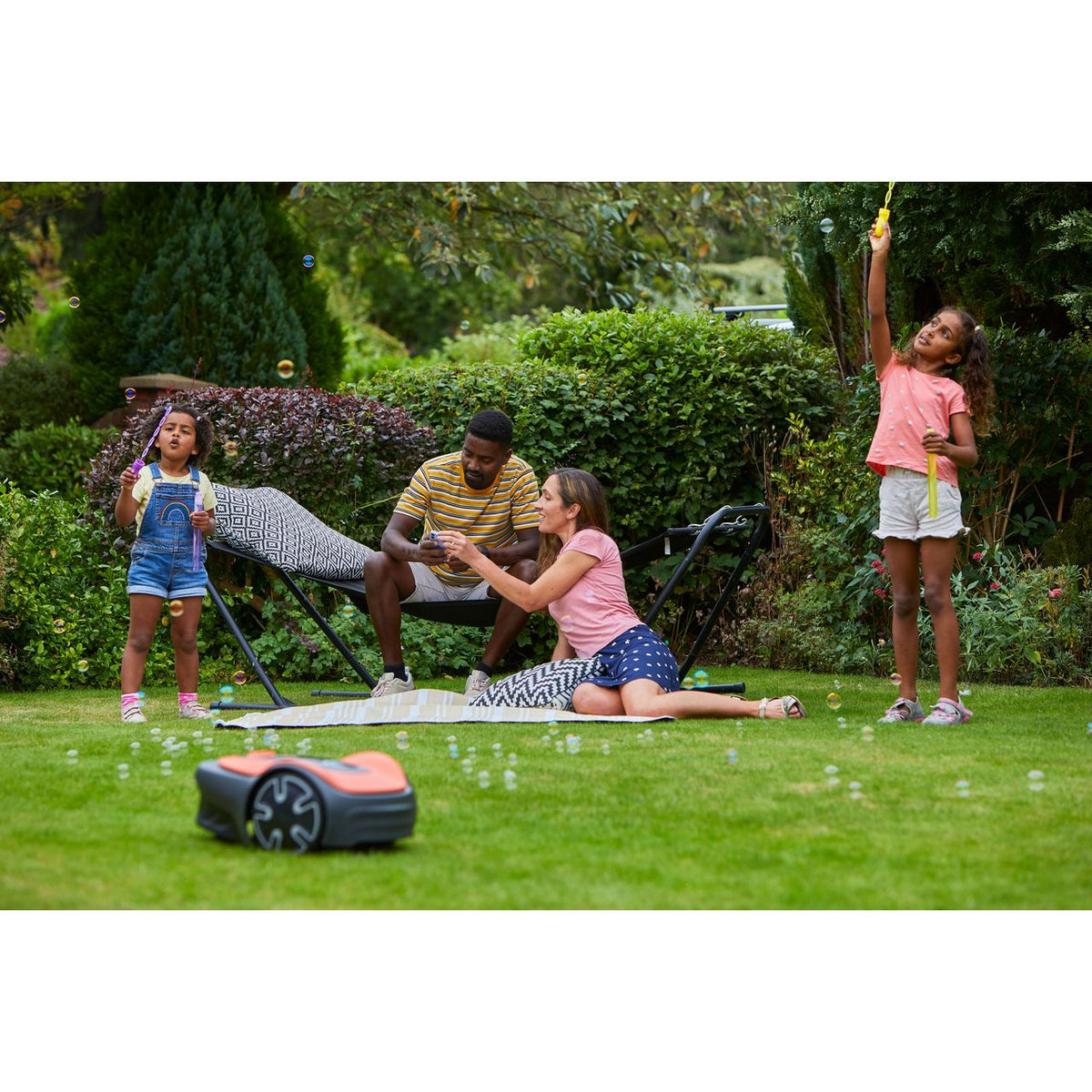 Flymo EasiLife GO 500 Robotic Lawn Mower - Black / Orange
