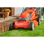 Flymo EasiStore 380R Corded Lawn Mower - Sunset Orange
