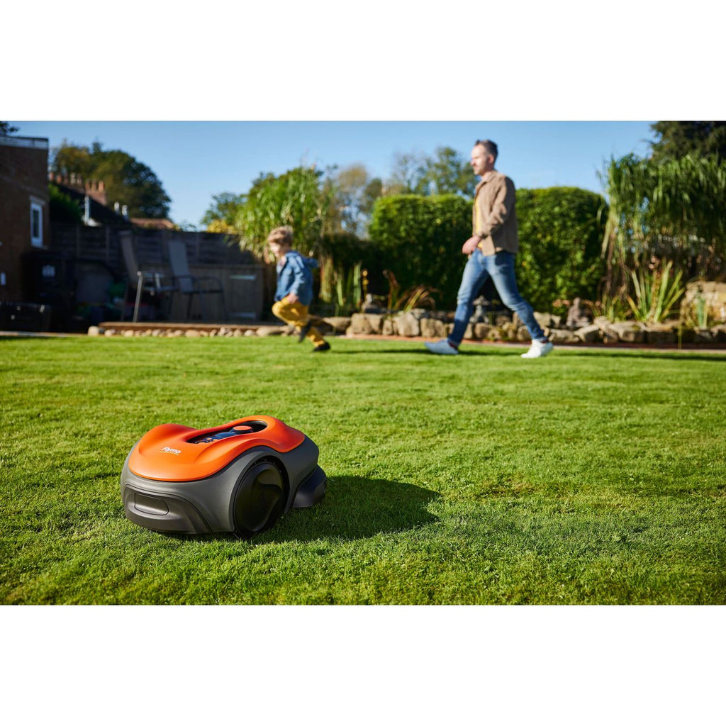 Flymo UltraLife 800 Robotic Lawn Mower - Sunset Orange