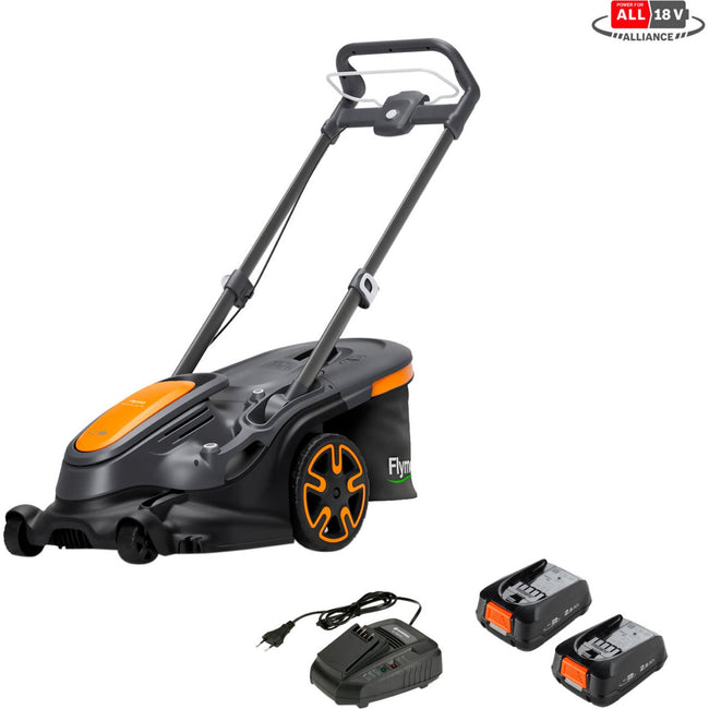Flymo 36V UltraMow Duo 460 KIT 2.5 Cordless Lawn Mower - Orange Main Image