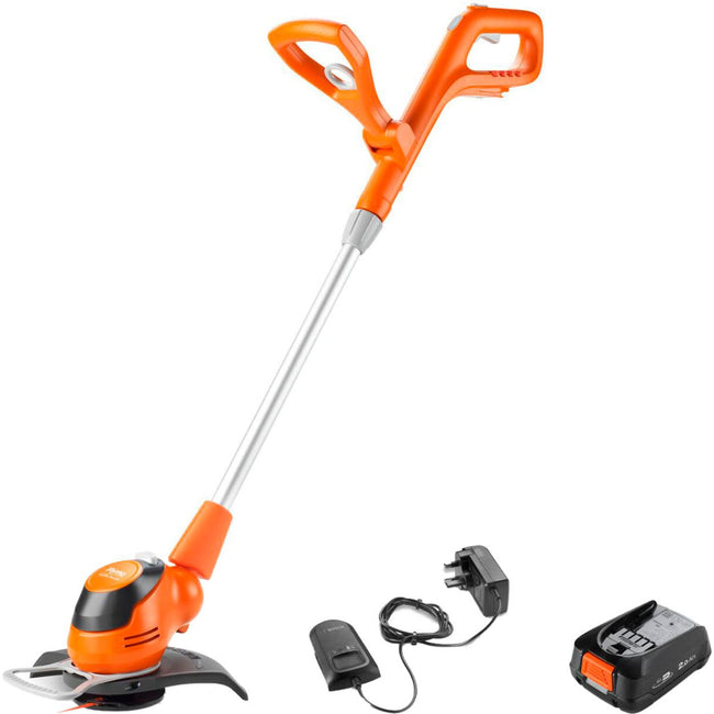 Flymo 18V P4A EasiTrim 230 Kit Battery - Grass Trimmer - Black / Orange Hover Image