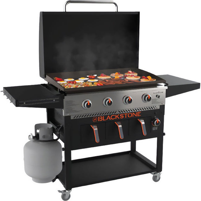 Blackstone 36in Griddle Plus with Air Fryer 4 Burner Gas Barbecue - Black Hover Image