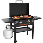 Blackstone 28in Griddle with Hood Gas Barbecue - Black