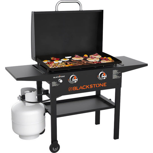Blackstone 28in Griddle with Hood Gas Barbecue - Black Hover Image