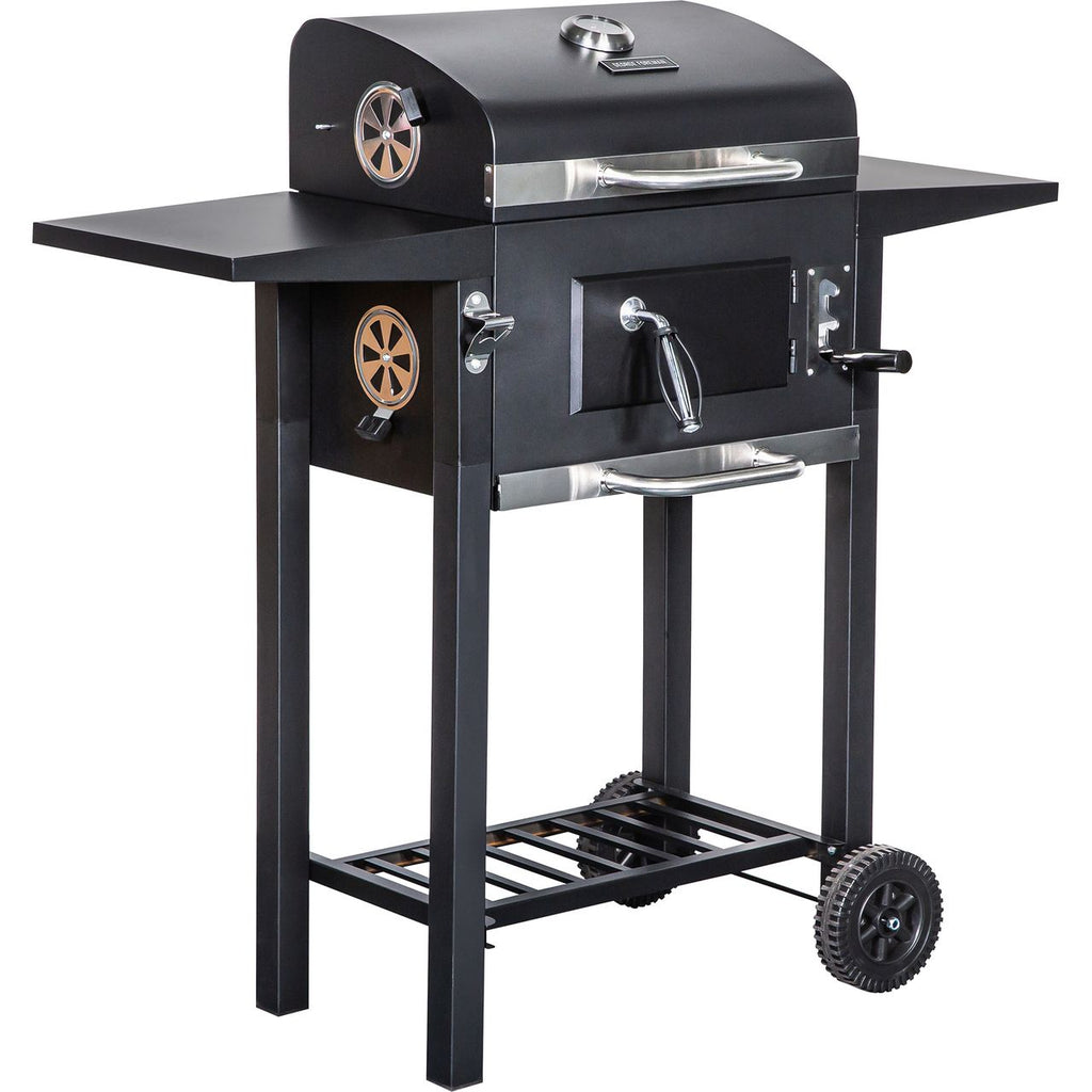 George Foreman Large Charcoal Barbecue - Black