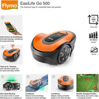 Flymo EasiLife GO 500 Robotic Lawn Mower - Black / Orange
