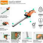 Flymo EasiCut 600XT Hedge Trimmer - Orange