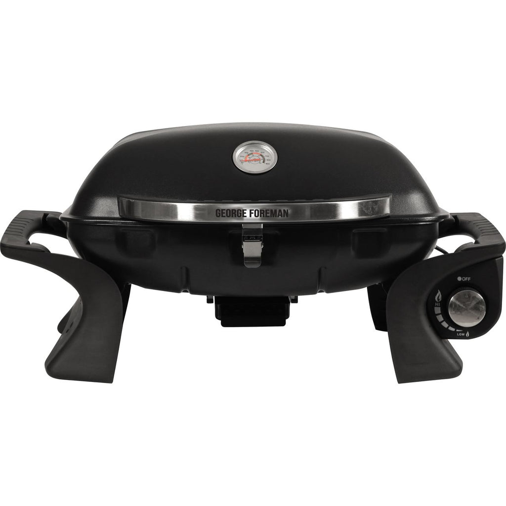 George Foreman Portable 1 Burner Gas Barbecue - Black