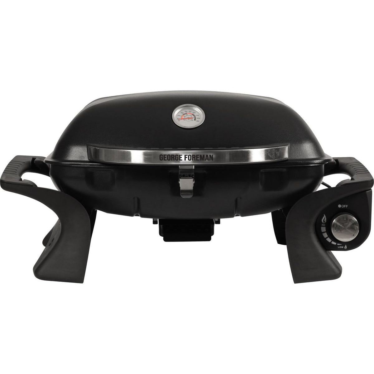George Foreman Portable 1 Burner Gas Barbecue - Black