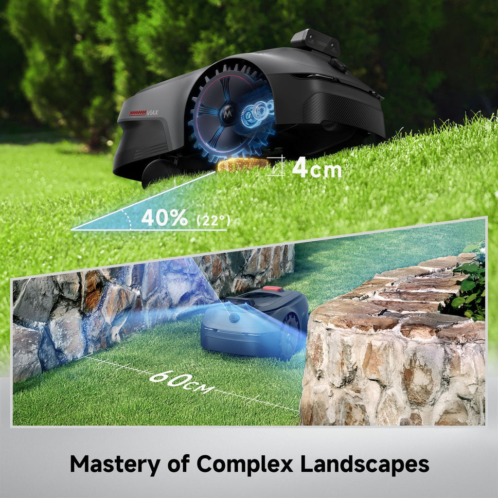 Mova ViAX 500 Robotic Lawn Mower - Grey