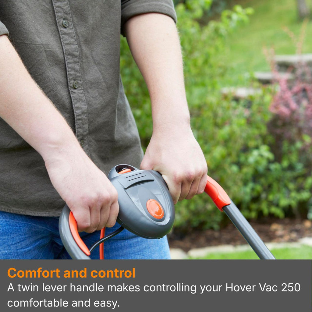 Flymo HoverVac 250 Corded Lawn Mower - Orange