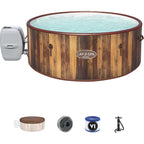 Lay-Z-Spa Helsinki Smart AirJet Plus™ Hot Tub - Nordic Wood Effect