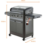 Tower Stealth Pro Gas Barbecue - Black
