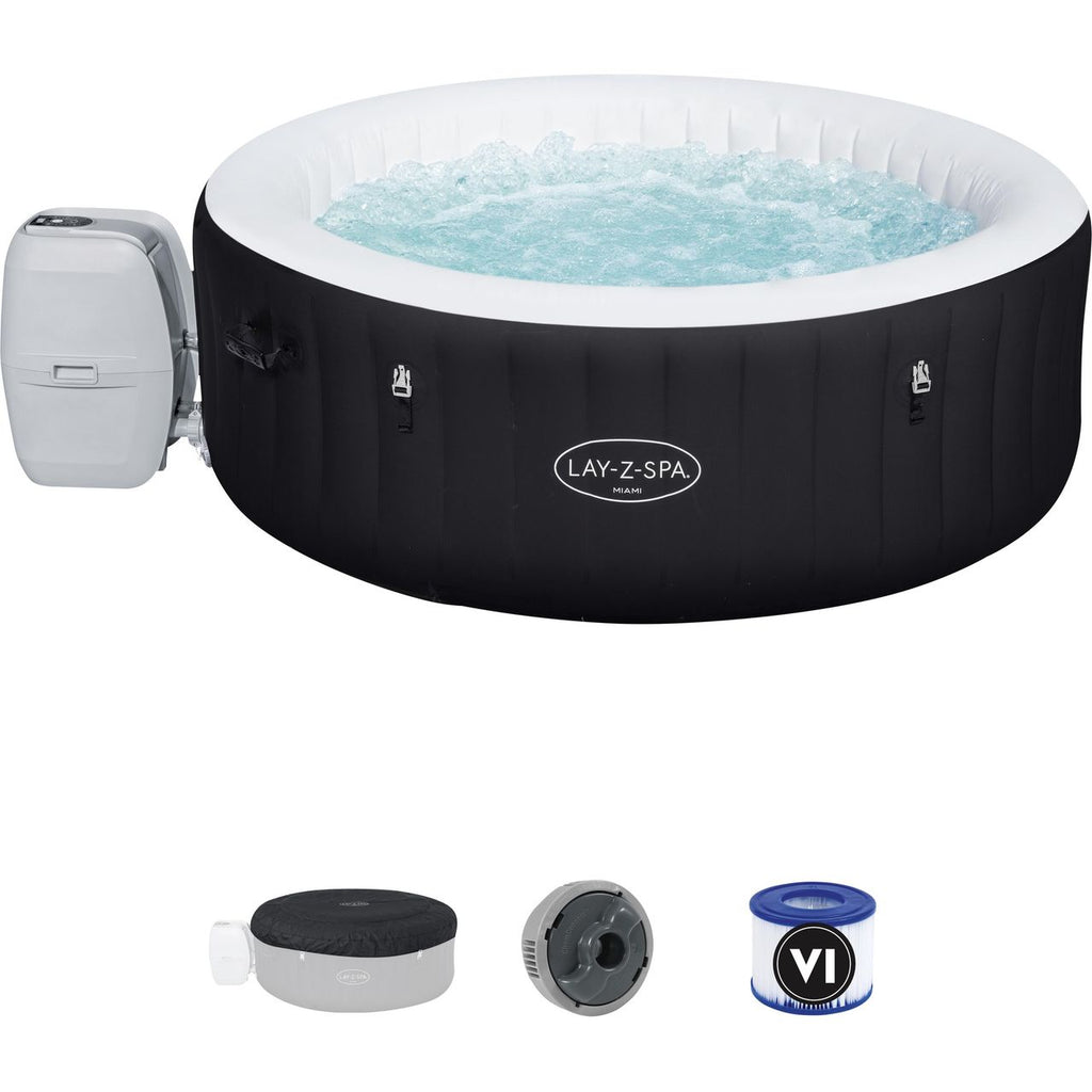 Lay-Z-Spa Miami AirJet™ Hot Tub - Black