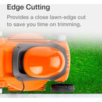 Flymo EasiStore 380R Corded Lawn Mower - Sunset Orange