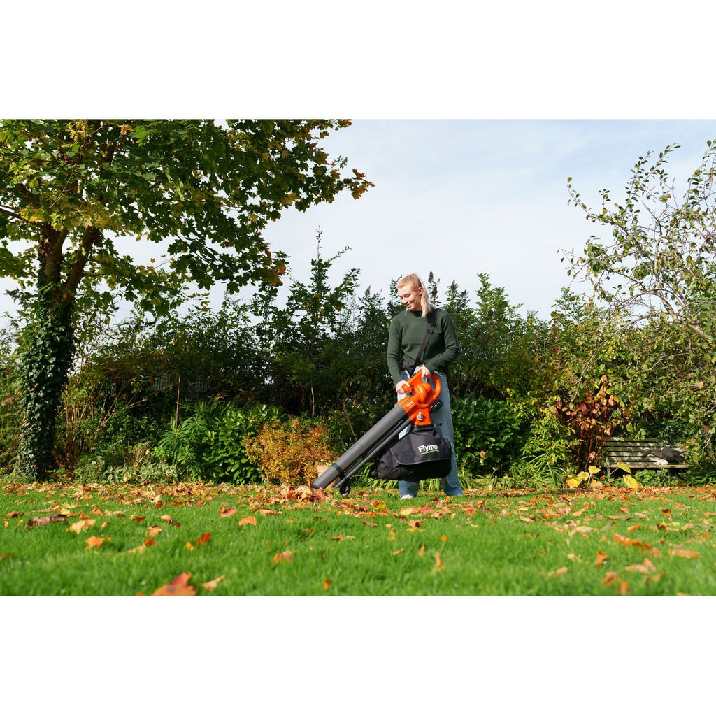 Flymo 18V EasiBlowVac KIT 4.0 Leaf Blower and Vacuum - Orange