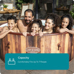 Lay-Z-Spa Helsinki Smart AirJet Plus™ Hot Tub - Nordic Wood Effect