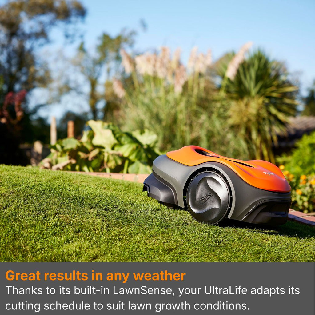 Flymo ULTRALIFE 1500 Robotic Lawn Mower - Orange