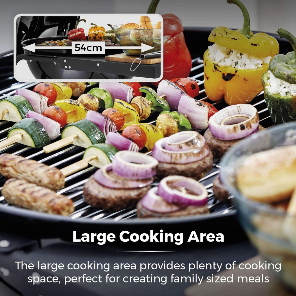 Tower Kettle Grill Charcoal Barbecue - Black