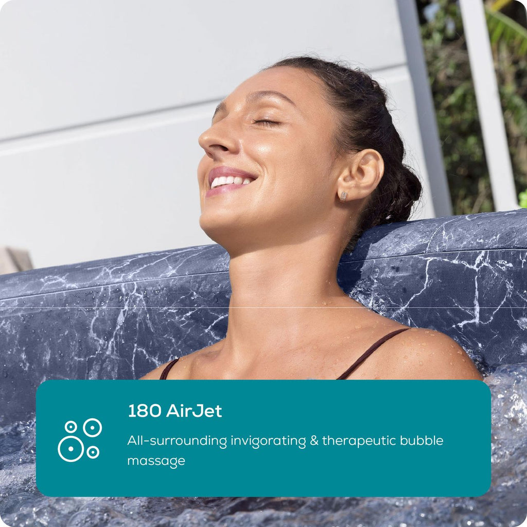 Lay-Z-Spa Toronto ThermaCore™ UltraFit™ AirJet™ Hot Tub - Dark Wood Effect