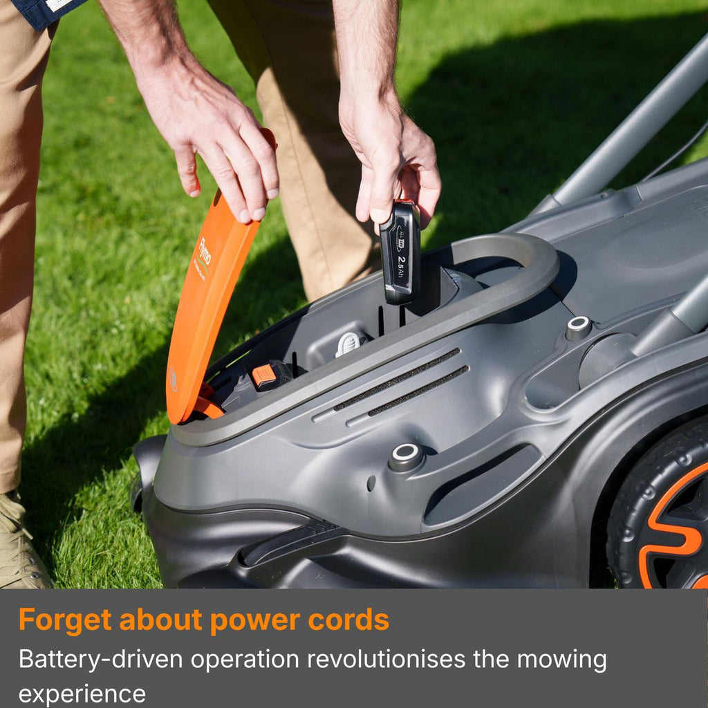 Flymo 36V UltraMow Duo 460 KIT 2.5 Cordless Lawn Mower - Orange