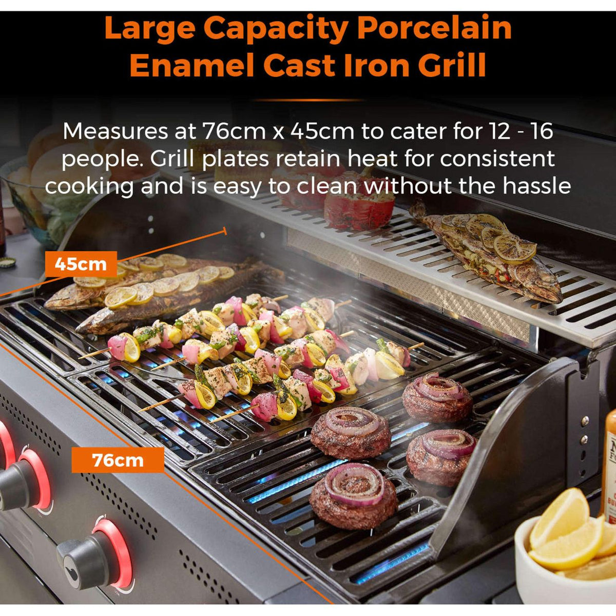 Tower Stealth Pro Gas Barbecue - Black