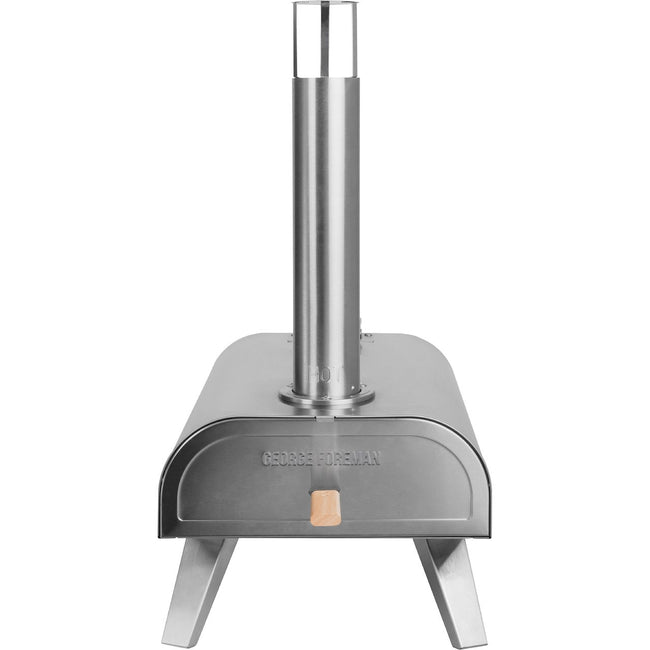 George Foreman BBQ Grill Top Outdoor Pizza Oven, Suitable For Gas or Charcoal BBQs - Stainless Steel Hover Image