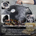 Tower Kettle Grill Charcoal Barbecue - Black