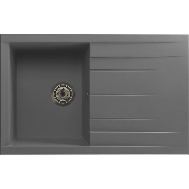 Rocklite Bredon 1 Bowl Inset Kitchen Sink - Grey Hover Image