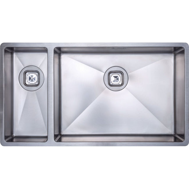 Harlyn Carbis 1.5 Large Inset/undermount Stainless Steel Left hand small bowl Hover Image