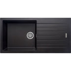 Harlyn Daymer 1 Bowl Inset Kitchen Sink - Black
