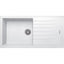 Harlyn Daymer 1 Bowl Inset Kitchen Sink - White