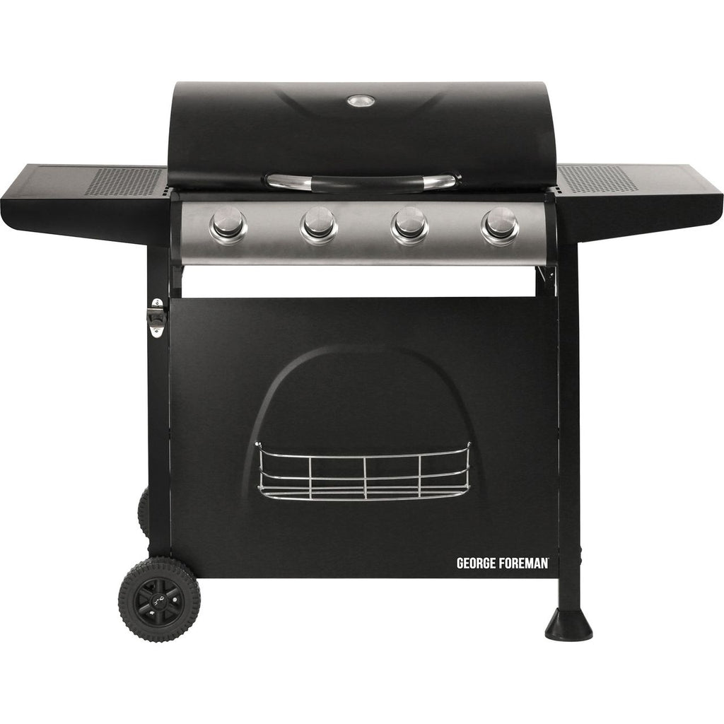 George Foreman 4 Burner Gas 1 Burner Gas Barbecue - Black