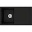 Rocklite Milton 1 Bowl Inset Kitchen Sink - Black