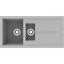 Rocklite Milton 1.5 Bowl Inset Kitchen Sink - Grey