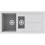 Rocklite Milton 1.5 Bowl White Composite Reversible