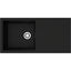 Rocklite Milton 1 Bowl Inset Kitchen Sink - Black