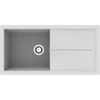 Rocklite Milton 1 Bowl Inset Kitchen Sink - White