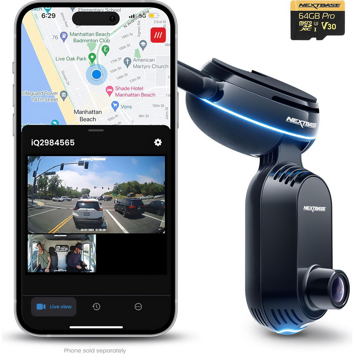 Nextbase iQ 2K Smart Dash Camera - Black