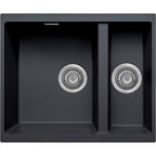 Harlyn Sennen 1.5 Bowl Inset Kitchen Sink - Black