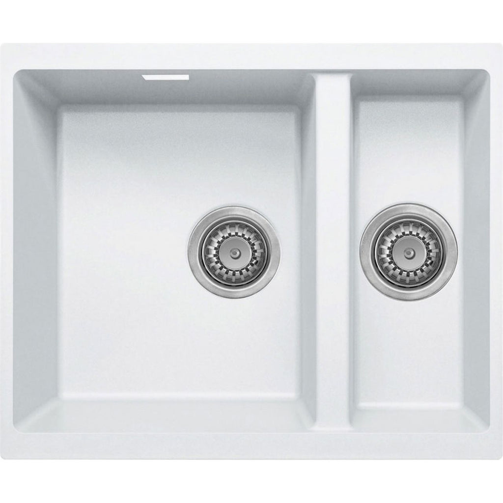 Harlyn Sennen 1.5 Bowl Inset Kitchen Sink - White
