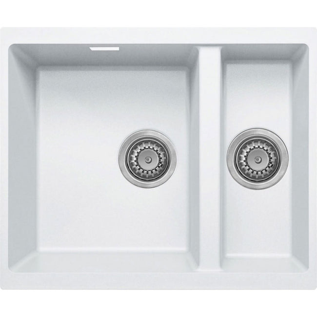 Harlyn Sennen 1.5 Bowl Inset Kitchen Sink - White Hover Image