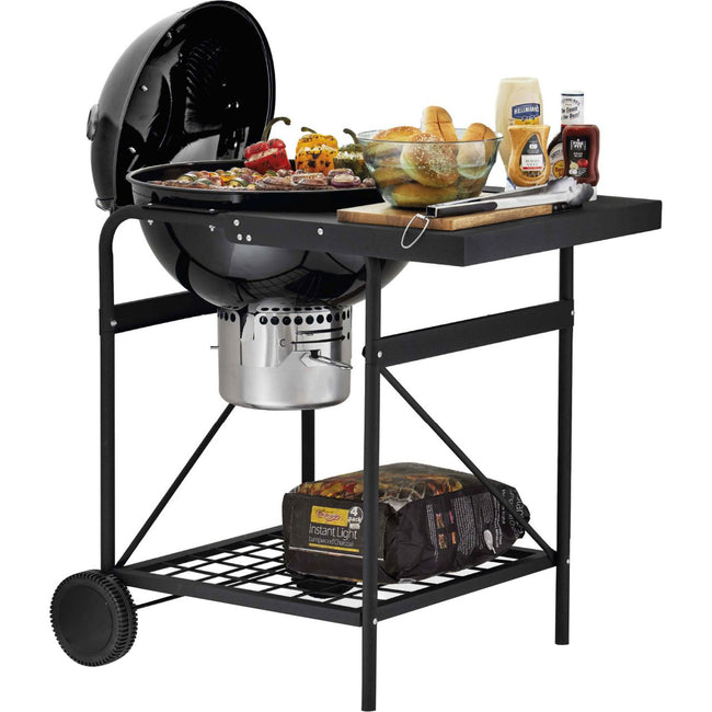 Tower Kettle Grill Charcoal Barbecue - Black Hover Image