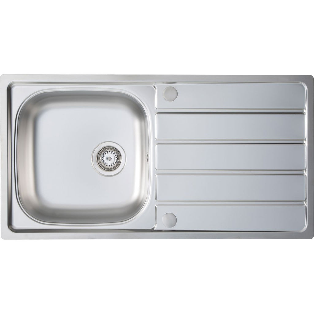 Harlyn Towan Single bowl Stainless Steel inset Reversible