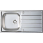 Harlyn Towan Single bowl Stainless Steel inset Reversible