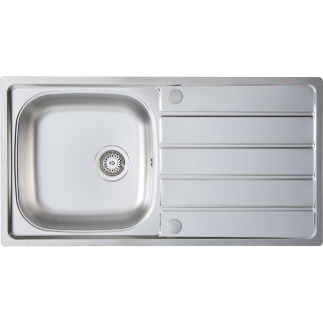 Harlyn Towan Single bowl Stainless Steel inset Reversible Hover Image
