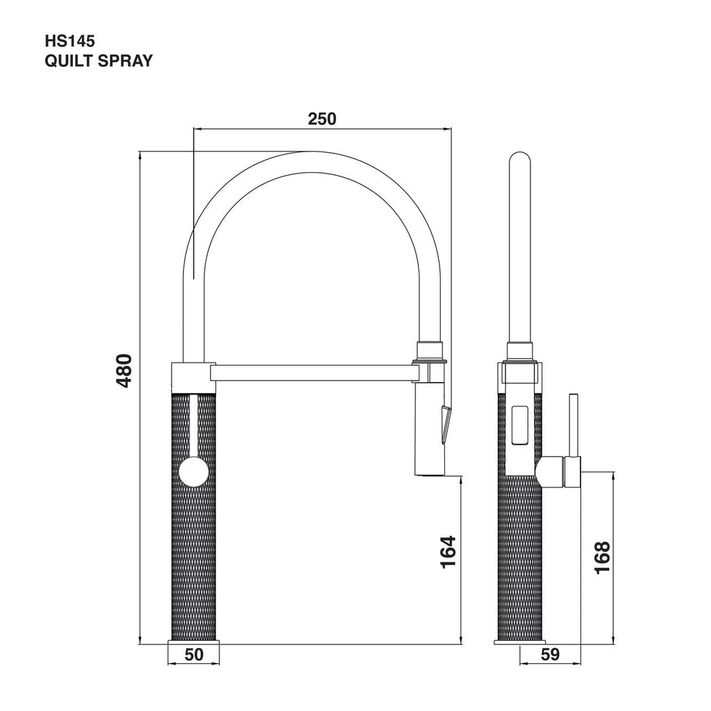 Harlyn Trelyn Built In Kitchen Tap - Chrome