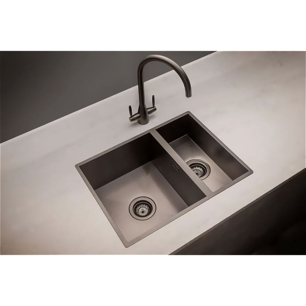 Harlyn Carbis 1.5 Bowl Inset Kitchen Sink - Gunmetal